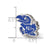 The University of Kansas Jayhawk Enameled Logo Charm Bead in Sterling Silver