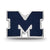 University of Michigan Block M Enameled 1-Sided Charm Bead in Sterling Silver