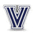 Rhodium-Plate Villanova University Enameled Charm Bead in Sterling Silver