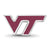 Virginia Tech Vt Enameled Logo Charm Bead in Sterling Silver
