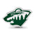 NHL Minnesota Wild Wild Head Enameled Logo Charm Bead in Sterling Silver