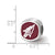 Florida State University Cushion Shaped Enameled Charm Bead in Sterling Silver