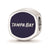 NHL Tampa Bay Lightning Cushion Shaped Logo Charm Bead in Sterling Silver