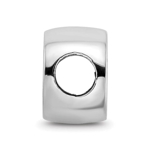 Sterling Silver LogoArt Marshall Univ M With Head Cushion Shaped Double Logo Bead