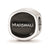 Marshall Univ M With Head Cushion Shaped Double Logo Charm Bead in Sterling Silver