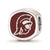 Sterling Silver LogoArt Univ. Of South California Trojan Head Enameled Bead