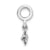 Graduation Cap Charm Dangle Bead in Sterling Silver