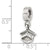 Graduation Cap Charm Dangle Bead in Sterling Silver