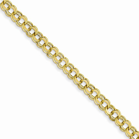 14K Yellow Gold Lite Double Link Charm