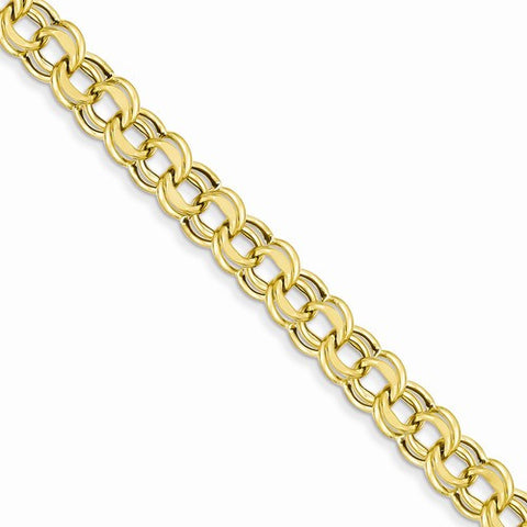 14K Yellow Gold Lite Double Link Charm