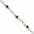 14K White Gold Garnet Bracelet