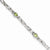 14K White Gold Peridot Bracelet