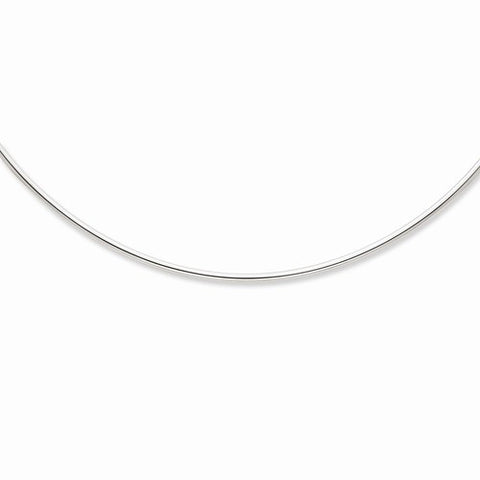 14K White Gold Neckwire Necklace