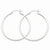 14k White Gold 2mm Square Tube Hoops, Jewelry Earrings
