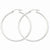14k White Gold 2mm Square Tube Hoops, Jewelry Earrings