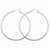 14k White Gold 2mm Square Tube Hoops, Jewelry Earrings