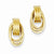 14k Yellow Gold Polished Fancy Post Earrings