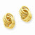 14k Yellow Gold Polished Knot Post Earrings