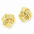 14k Yellow Gold Polished Love Knot Post Earrings