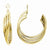 14k Yellow Gold Polished Hoop Earring Jackets