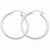 10k White Gold 2mm Hoop Earrings