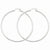 10k White Gold 2mm Round Hoop Earrings