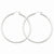 10k White Gold 2.5mm Round Hoop Earrings