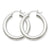 14k Yellow Gold Polished 4mm Lightweight Round Hoop Earrings