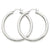 14k Yellow Gold Polished 4mm Lightweight Round Hoop Earrings