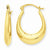 14k Yellow Gold Polished Hoop Earrings