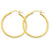 14k Yellow Gold Lightweight Tube Hoop Earrings