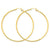 14k Yellow Gold Lightweight Tube Hoop Earrings