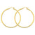 14k Yellow Gold Polished 2.5mm Lightweight Round Hoop Earrings