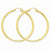 10k Yellow Gold Polished 3mm Round Hoop Earrings