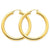 14k Yellow Polished 5mm Lightweight Hoop Earrings