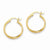 14k Yellow Gold Polished Hoop Earring, Jewelry Earrings