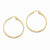14k Yellow Gold Polished Hoop Earring, Jewelry Earrings