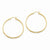 14k Yellow Gold Polished Hoop Earring, Jewelry Earrings