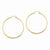 14k Yellow Gold Polished Hoop Earring, Jewelry Earrings
