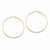 14k Yellow Gold Polished Hoop Earring, Jewelry Earrings
