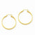 14k Yellow Gold Polished Hoop Earring, Jewelry Earrings