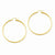14k Yellow Gold Polished Hoop Earring, Jewelry Earrings
