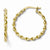 10k Yellow Gold Polished Twisted Hinged Hoop Earrings