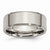 Titanium Beveled Edge 8mm Brushed and Polished Wedding Band