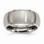 Titanium Beveled Edge 10mm Satin and Polished Wedding Band