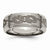 Titanium Beveled Edge 8mm Laser Design Polished & Brushed Wedding Band