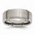 Titanium Beveled Edge 8mm Brushed and Polished Wedding Band