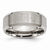Titanium Beveled Edge 8mm Satin and Polished Wedding Band