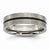 Titanium Black Enamel 6mm Brushed Wedding Band