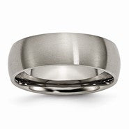 Titanium 7mm Brushed Wedding Band